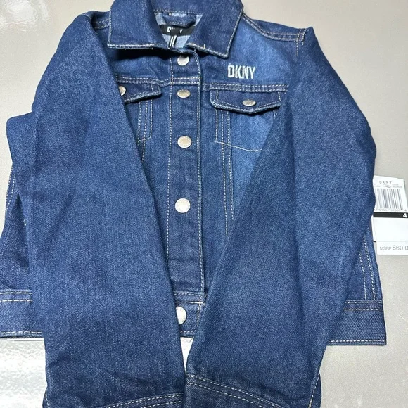 New DKNY GIRLS' DENIM JACKET 🧥 - Picture 2 of 6